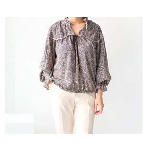 T 레오파드 스트링 blouse(한정수량)